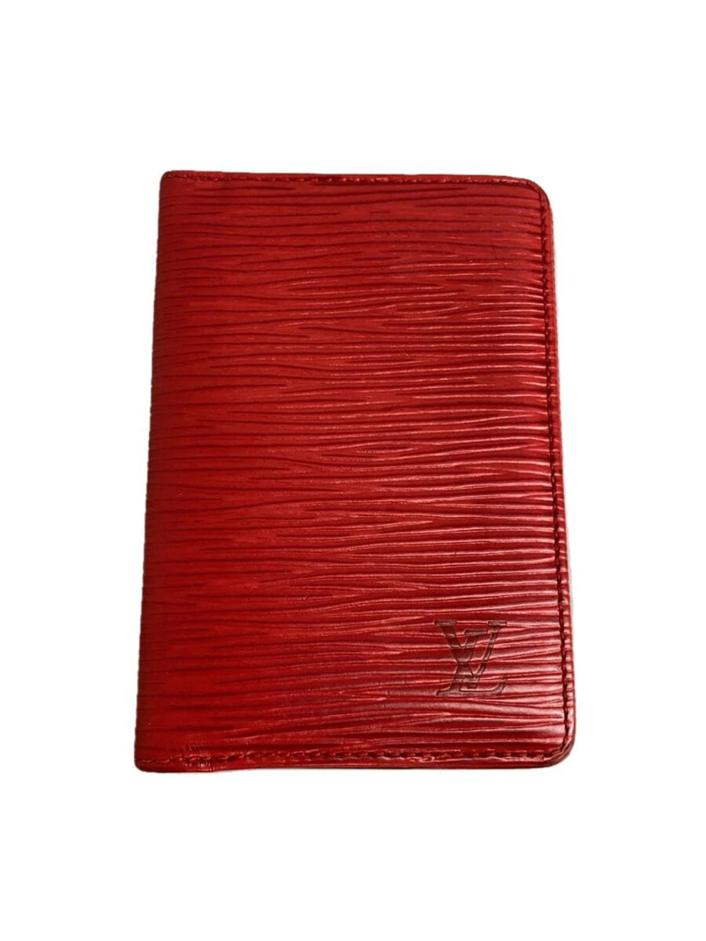LOUIS VUITTON Organizer de Poche Epi RED Solid